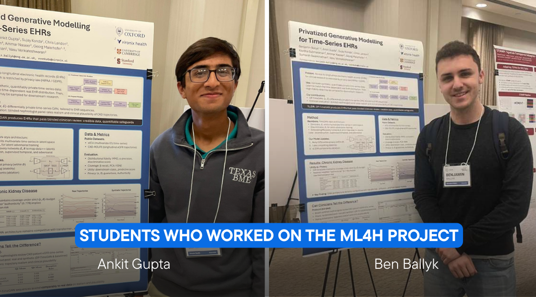 Students Present Oxford-Backed Findings For Vironix at ML4H 2025